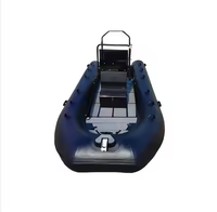 2025 Rib480 16ft Semi-Rigide En Aluminium Deep-v Coque Hypalon/PVC Aluminium nervure bateau gonflable pooton bateau à vendre