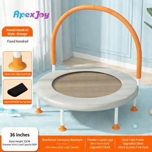 Trampolín de Fitness para Niños con Red de Seguridad, Barandilla, Material PP Resistente de 36 Pulgadas para Uso en Interiores, Equipo de Ejercicio Unisex - Product Image 2