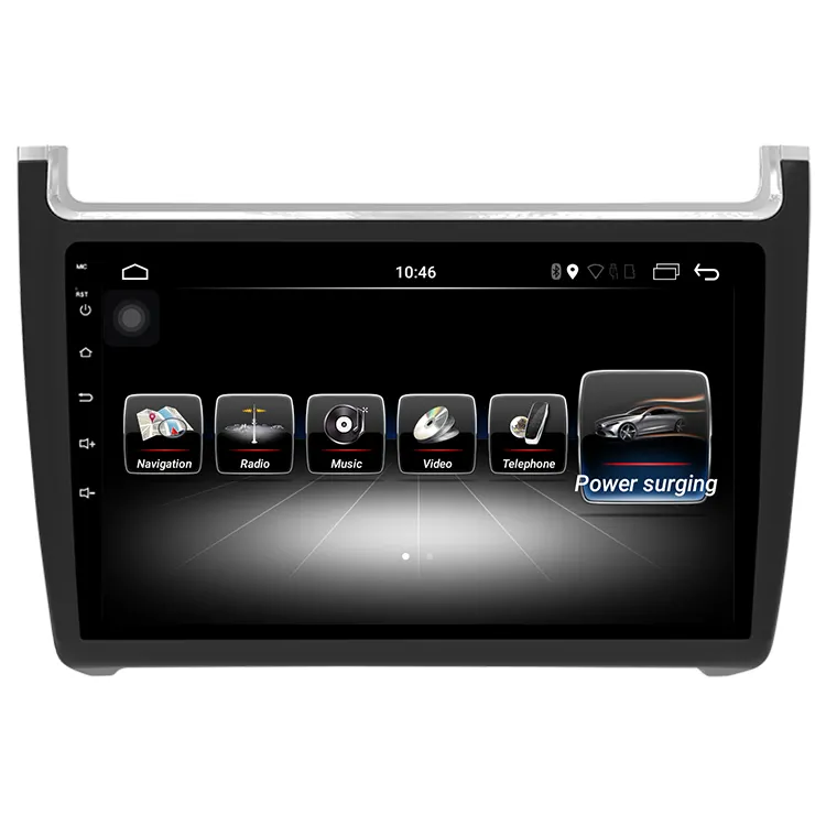 Radio con dvd para coche, pantalla de 10,1 pulgadas, 1 din, para Volkswagen POLO