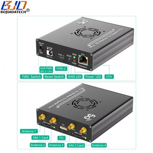 RM530N-GL RM520N-GL M.2 5g mô-đun để PoE RJ45 cổng mạng LAN <span class=keywords><strong>Adapter</strong></span> <span class=keywords><strong>Dual</strong></span> <span class=keywords><strong>Sim</strong></span> khe cắm thẻ 4 anten bảo vệ trường hợp & Fan - Product Image 2