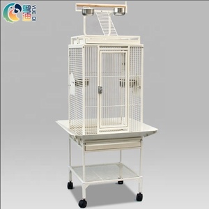 8118-large tel metal kare türleri ile kuş kafesi papağan pet kafes - Product Image 6