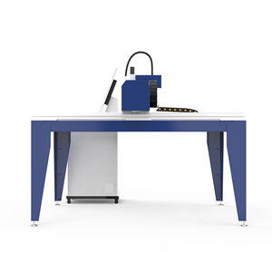 Nouvelle machine de découpe laser à fibre compacte 1313, zone de travail efficace 1,2 x 1,2 m, refroidissement par eau, entraînement double face, détachable, AI Metal - Product Image 4