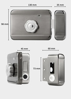 Cerradura de Seguridad Semi-Automática con Soporte para 10 Idiomas, Compatible con Puertas de Aluminio/Madera, Control por Aplicación/Wi-Fi, Contraseña Anti-Espionaje en la Nube, Bajo Consumo