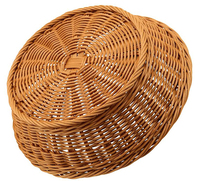 Groothandel handgeweven ecologische duurzame PP rotan multifunctionele brood- en voedselopbergmand voor thuis, bakkerij en restaurant
