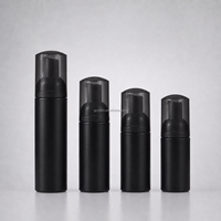Flacon pompe en mousse noir mat 100ml 120ml 150ml 220ml pour nettoyant visage liquide moussant, conteneur cosmétique vide