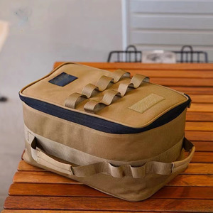 High Quality 1000D Polyester Camouflage Khaki Color Folding Fabric <b>Storage</b> Boxes 15L / <b>Collapsible</b> Fabric <b>Storage</b> Boxes / - Product Image 4