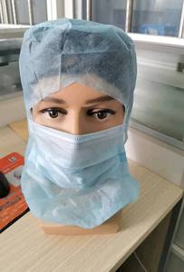 Gorro Desechable al por Mayor, Protector Facial Completo de Polipropileno No Tejido para Sanitización de Laboratorio - Product Image 6