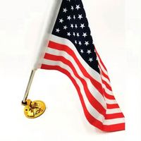 Support de drapeau à ventouse pour extérieur, personnalisé, pour drapeaux nationaux et américains de voiture