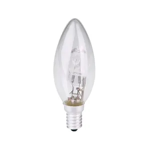 HoneyFly C35 Candle Halogen Bulb E14 E27 220V 28W 42W 98*35mm 3000K Halogen Lamp Clear Replacement For Incandescent Lamp