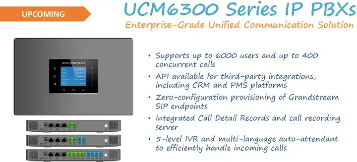 Grandstream ucm6301 gigabit network ports powerful unified communication & collaboration IP PBX Video Conference UCM6301 · image 5