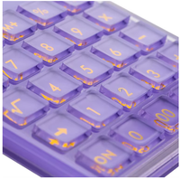 Calculatrice d'affichage LCD à 12 chiffres Batterie et calculatrice de base à alimentation hybride solaire pour accessoires de bureau à domicile