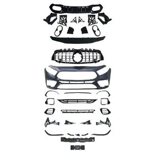 Kit de visage de pare-chocs arrière avant SPM pour accessoires de kit de carrosserie Mercedes benz w177 style <span class=keywords><strong>A45</strong></span> AMG Facelift 2019 2020 2021 <span class=keywords><strong>2022</strong></span> - Product Image 1