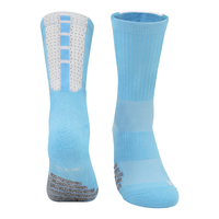 Chaussettes de basketball LINGTU personnalisées avec broderie de lettres, pour jeunes, antidérapantes, épaisses, avec semelle en tissu éponge
