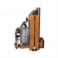 Máquina de Remo de Madera Inteligente y Silenciosa para Ejercicios Aeróbicos en Interiores, Multi-Escena, 38 kg de Peso, 150 kg de Capacidad Máxima de Usuario