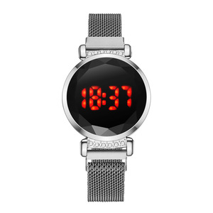 Reloj de Mujer con Diamantes de Imitación y Pantalla Táctil, Reloj Electrónico con Correa <span class=keywords><strong>Milano</strong></span> - Product Image 1