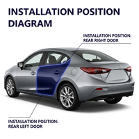 Nouvelle porte arrière en acier noir 2014 pour Mazda 3 Axela, pièces de rechange pour carrosserie automobile