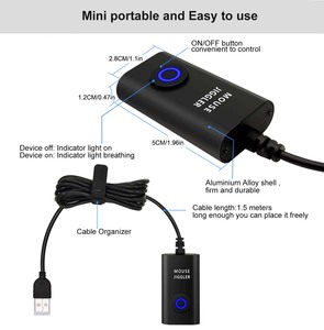 Ratón USB Jiggler, dispositivo con movimiento aleatorio, interruptor de encendido/apagado, mantiene el ordenador libre de controladores - Product Image 3