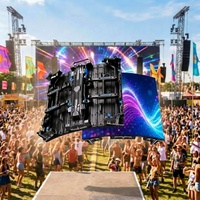Écran LED Courbé de Location pour Concerts, Églises, Mariages, Événements – Toile de Fond 500x500 7,5kg – Service Frontal Rapide, Écran Fiable et Sans Soudure