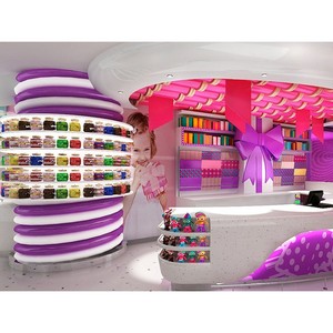 Diseño de Quiosco de Postres Macaron Personalizado, Vitrina Comercial para Exhibición de Chocolate, Cafetería - Product Image 3