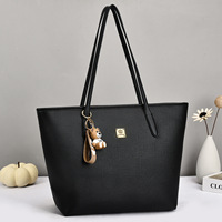Sac fourre-tout en cuir PU grande capacité pour femme avec fermeture éclair pour les trajets quotidiens et le shopping