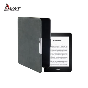 Aarons Magnetic Genuine Cow Leather Slim <strong>Case</strong> for <strong>Kindle</strong> Paperwhite 1/2/3 with Custom Cover OEM/ODM &amp; Custom Logo - Product Image 6