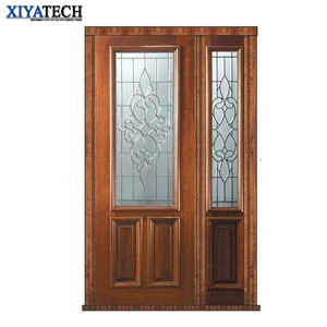 XIYATECH American Modern puertas exteriores de madera maciza pivote de madera externo puerta principal puertas de entrada frontal para casa - Product Image 2