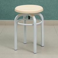 Chaise de laboratoire mobile moderne en acier PP anti-corrosion en noir, utilisée pour les meubles de classe et les chaises de laboratoire