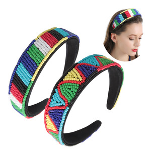 Diadema con Cuentas Hua Liyu, Accesorio para el Cabello Hecho a Mano, Colorido, para Mujer, Estilo HH0281 - Product Image 1