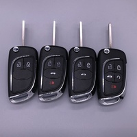 ABS télécommande porte-clés remplacement 3 boutons voiture Flip clé coque pour Chevrolet pour Opel véhicule clés modifié pliant
