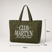 Sac fourre-tout en toile avec poignées en corde épaisse, sac de shopping personnalisé avec logo pour cadeaux, courses, plage, fabrication OEM