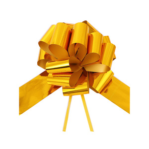 Moños Decorativos Navideños Rojos y Dorados - Product Image 2