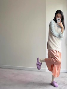 Vacchetta da donna pelosa viola per <span class=keywords><strong>pantofole</strong></span> con Sole di velluto spesso per il Comfort invernale in Velcro cotone per <span class=keywords><strong>pantofole</strong></span> - Product Image 3