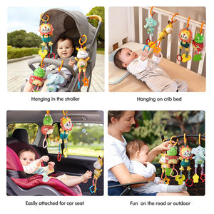 <span class=keywords><strong>Tumama</strong></span> Kids Colorful Soft Infant Sonajero y Mordedor Juguete Peluche Animal Cama Colgando Bebé Sonajeros Juguete - Product Image 6