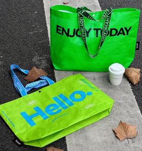 Sac de voyage réutilisable en PP tissé, sacs de courses colorés, sacs de courses pliables lavables - Product Image 6