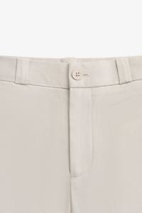 Pantalon long kaki pour homme, coupe slim, taille mi-haute, non extensible, formel, en spandex/coton, lavage à l'eau de Javel - Routine Vietnam - Product Image 6