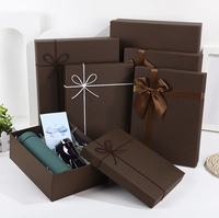 Boîte cadeau en carton brun personnalisée pour la Saint-Valentin, design exquis, matériaux recyclés, doublure en éponge, cadre photo