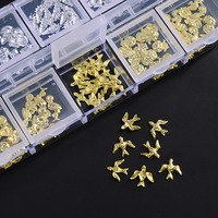 Kit de 12 Breloques pour Ongles Thème Océan Y2K, en Métal Doré et Argenté Mixte, Coquillages d'Été, Étoiles de Mer, Hippocampes, Accessoires et Fournitures pour Ongles