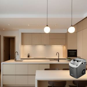 Machine à glaçons portable 1,2 L au design moderne pour la maison, production rapide en 5-8 min, réfrigérant R600a, faible bruit, avec poignée - Product Image 4