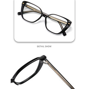 מרשם Ce מוסמך חדש מעצב מפרט רטרו אופטי משקפיים נשים גברים Spects גבירותיי משקפיים מסגרות משקפיים אצטט - Product Image 4