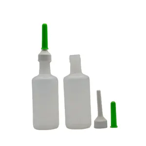 Botella transparente de Plástico LDPE para Enema de glicerina, botellas de plástico con boquilla de exprimidor, barata, 120ml, 130ml