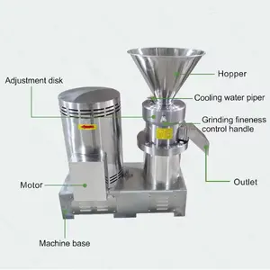 Shea Process South Africa Small Grind Price Sesame Maker Tahini Colloid Mill Nut Peanut Butter Make Machine