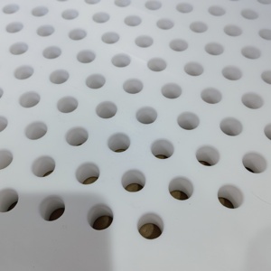 <span class=keywords><strong>Feuille</strong></span> <span class=keywords><strong>perforée</strong></span> en PTFE à faible friction personnalisable avec des trous uniformes, plaque filtrante en PTFE fabriquée sur mesure - Product Image 2
