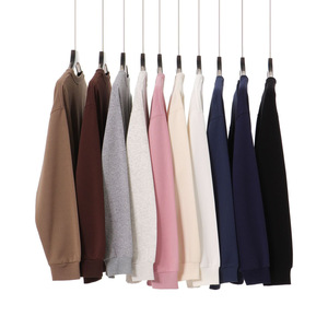 <span class=keywords><strong>Felpa</strong></span> <span class=keywords><strong>con</strong></span> <span class=keywords><strong>Cappuccio</strong></span> da Uomo in Misto Cotone Lavorato a Maglia, Tinta Unita, 320g, Pesante, Traspirante, Vestibilità Ampia, Stile Streetwear - Product Image 3