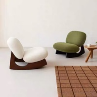 Fauteuil en bois massif, fauteuil à bascule moderne chinois, salon, chambre à coucher, design unique, canapé paresseux