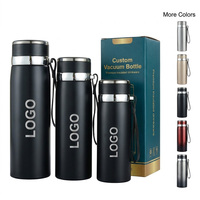 Botella de Agua de Gran Capacidad con Aislamiento al Vacío de Acero Inoxidable 316, 20, 26 y 34 oz, con Tapa con Infusor de Té para Camping, Venta al Por Mayor