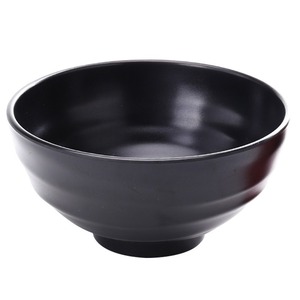 Tazón cónico de melamina negra, especial comercial para tiendas de fideos, tazón de sopa de plástico imitación porcelana, tazón para hot pot picante - Product Image 1