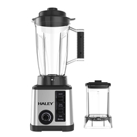 HALEY mikser makanan listrik 2 in 1 terlaris 1-5 kecepatan Juicer dan Blender dengan stoples baja tahan karat untuk penggunaan rumah tangga