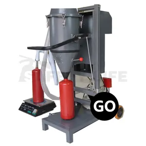 Manual abc dry powder fire figting foam extinguisher refilling machine