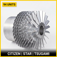 Impulsor de Aluminio CNC Personalizado 6061 7075, Rueda de Turbina de Precisión con Fresado de 5 Ejes para Bomba de Drones y Vehículos Eléctricos, 0.002mm Citizen Tsugami
