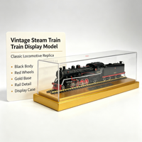 Modèle de locomotive à vapeur vintage pour exposition